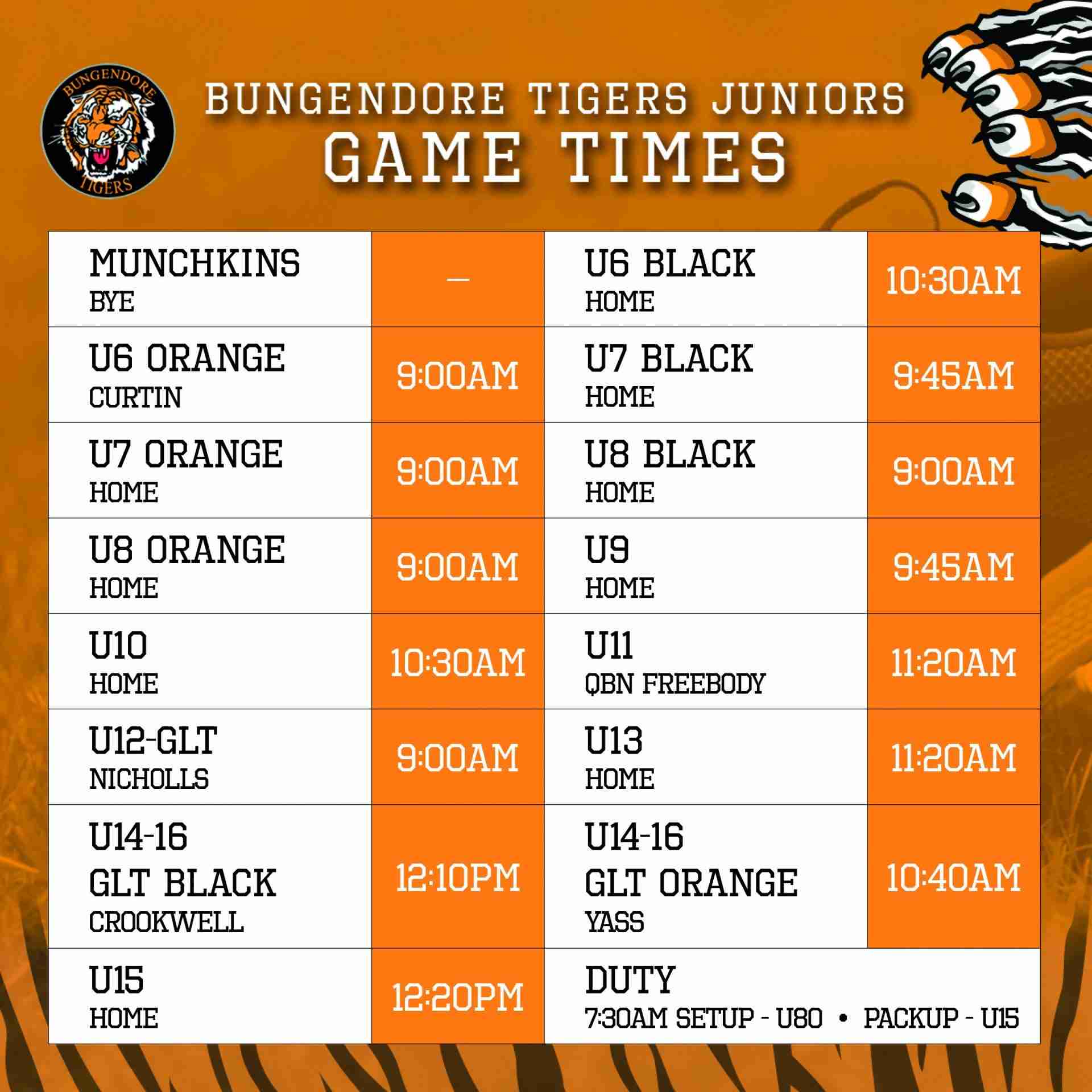 Read more about the article Juniors: Round 2 game times