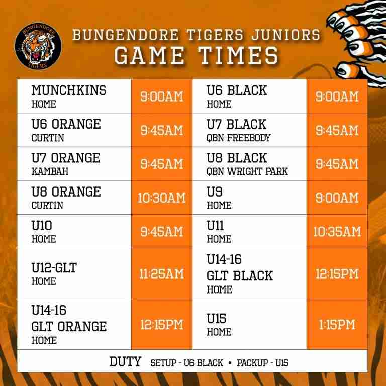 Read more about the article Juniors: Round 5 game times