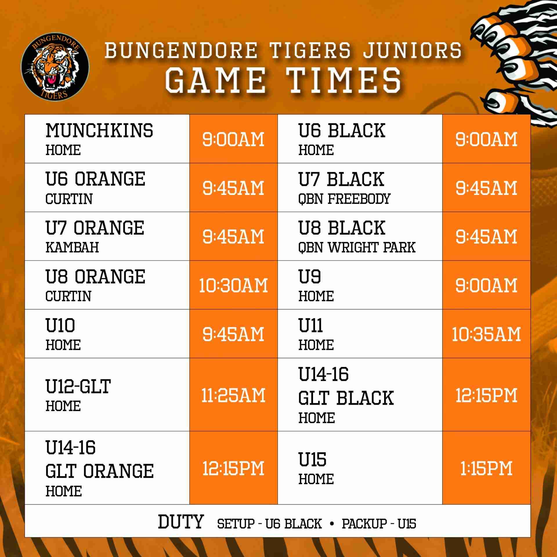 Read more about the article Juniors: Round 5 game times