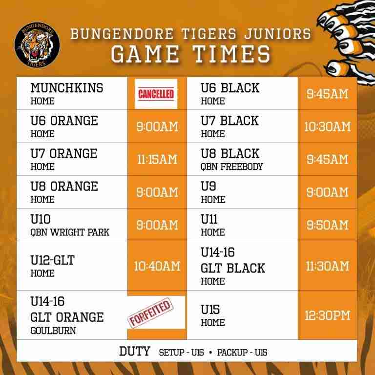 Read more about the article Juniors: Round 11 Game Times