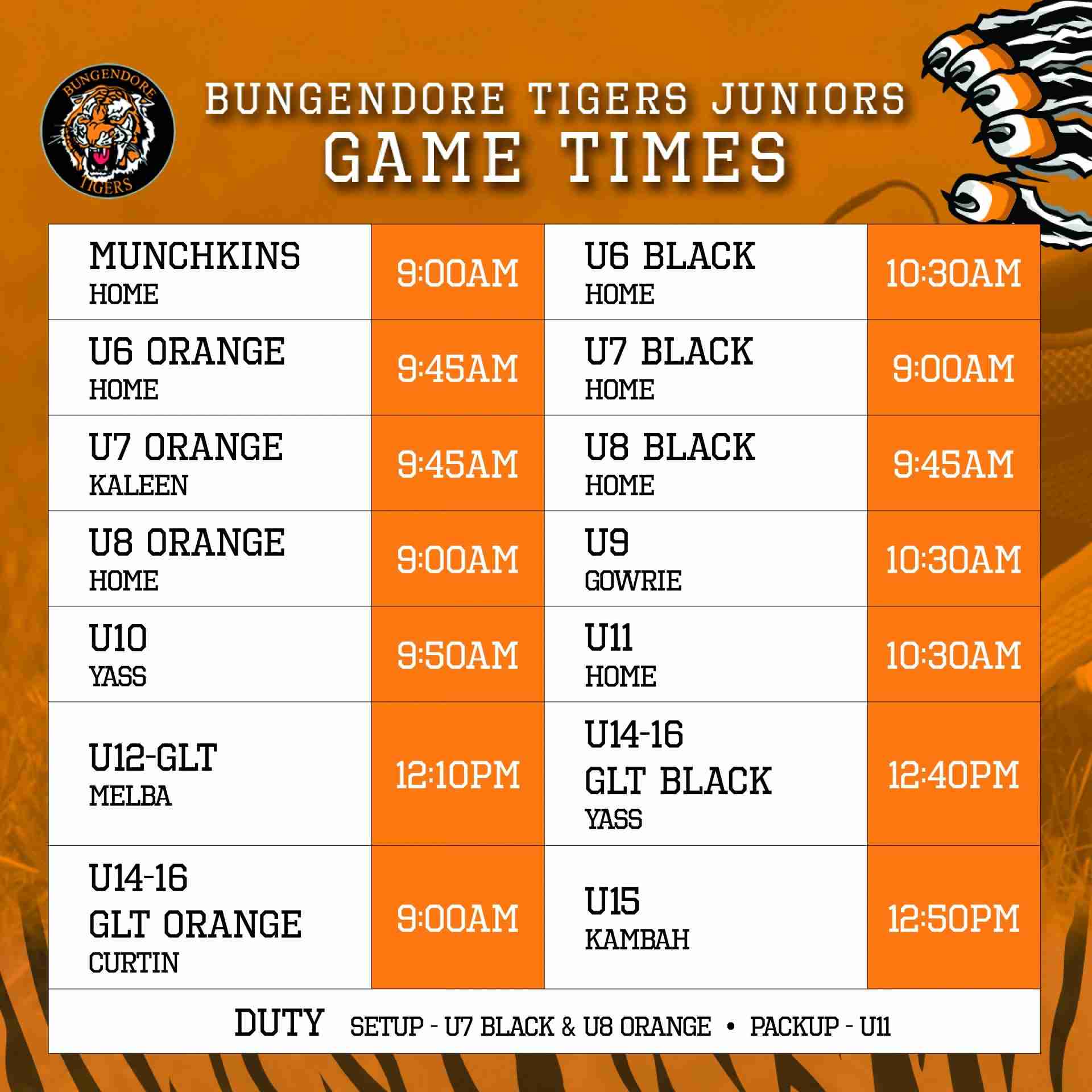 Read more about the article Juniors: Round 14 game times