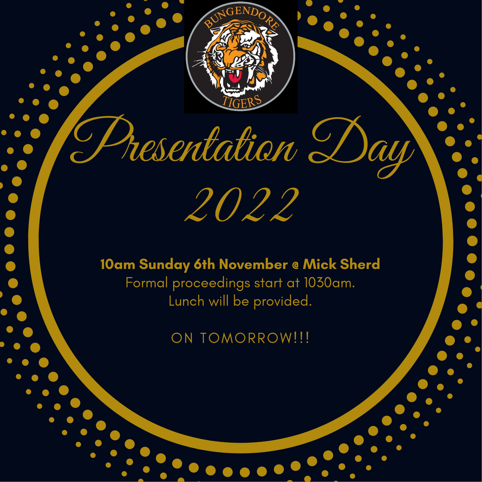 Read more about the article Juniors: final prep for tomorrow’s Presentation Day