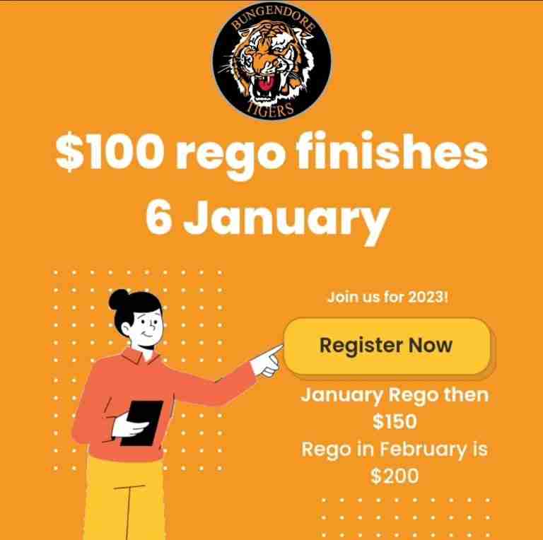 Read more about the article Juniors: Early bird regos closing soon