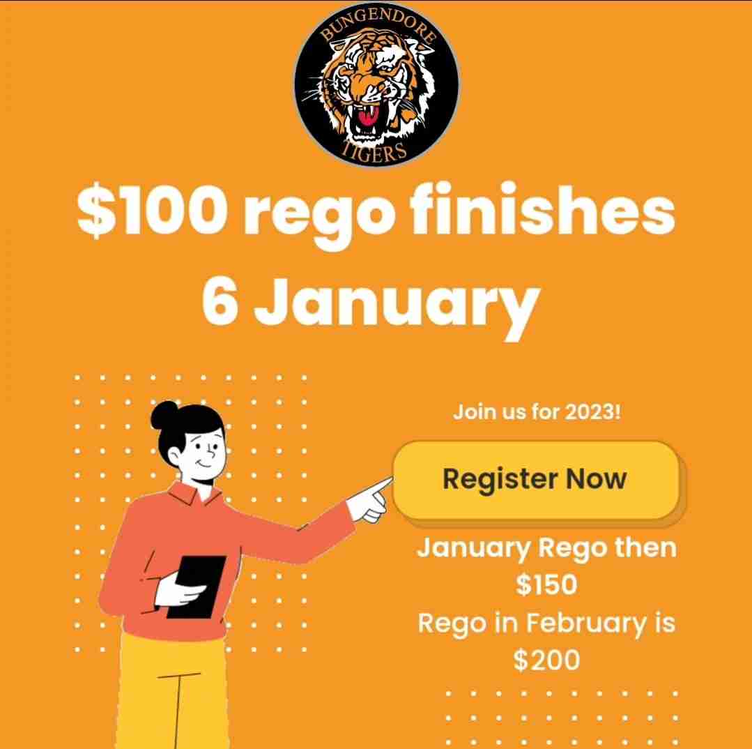 Read more about the article Juniors: Early bird regos closing soon