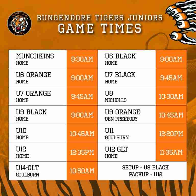 Read more about the article Juniors: Round 1 game times