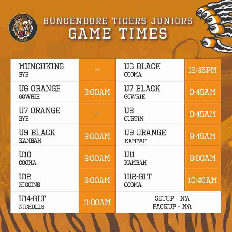 Read more about the article Juniors: Round 6 game times