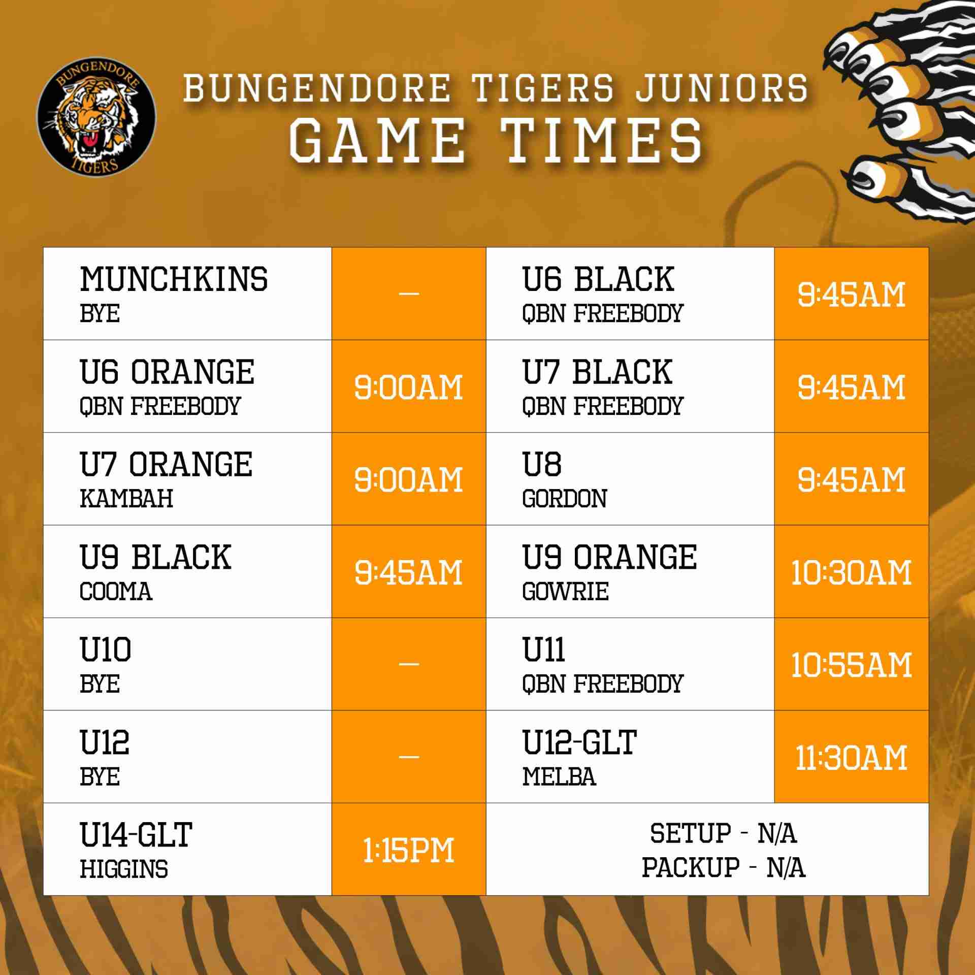 Read more about the article Juniors: Round 10 game times