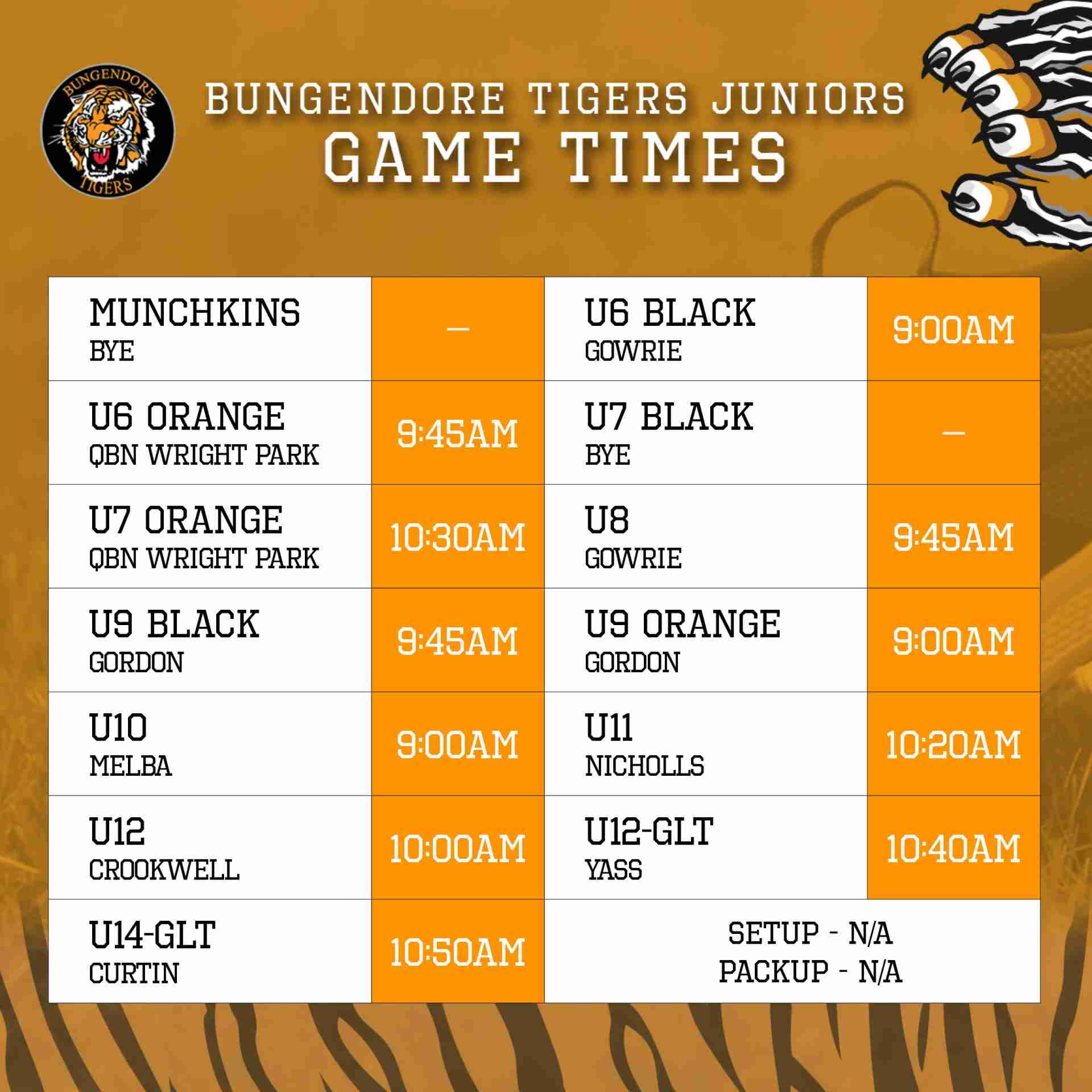 Read more about the article Juniors: Round 14 game times