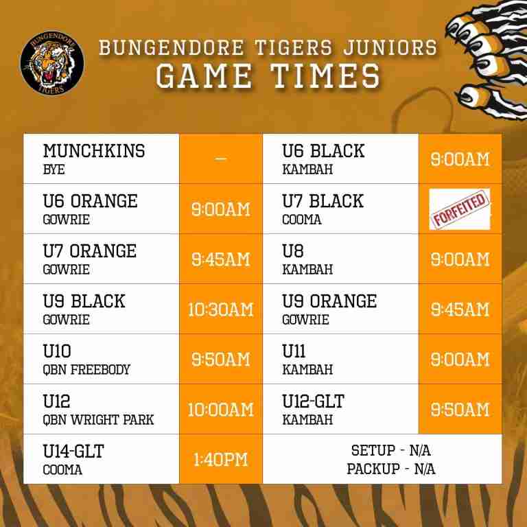 Read more about the article Juniors: Round 12 game times