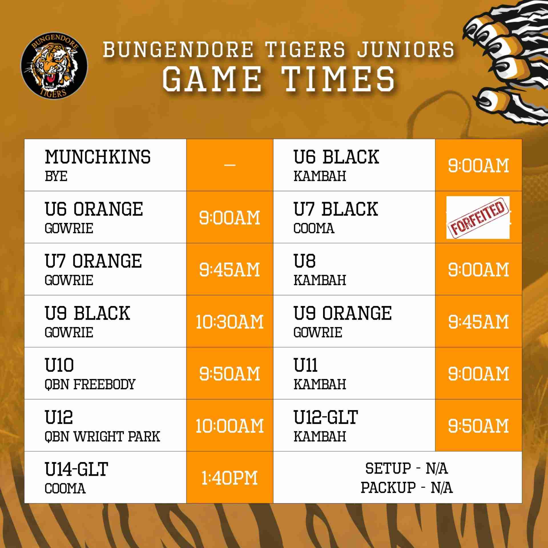 Read more about the article Juniors: Round 12 game times