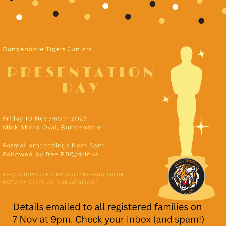 Read more about the article Juniors: Presentation Day details