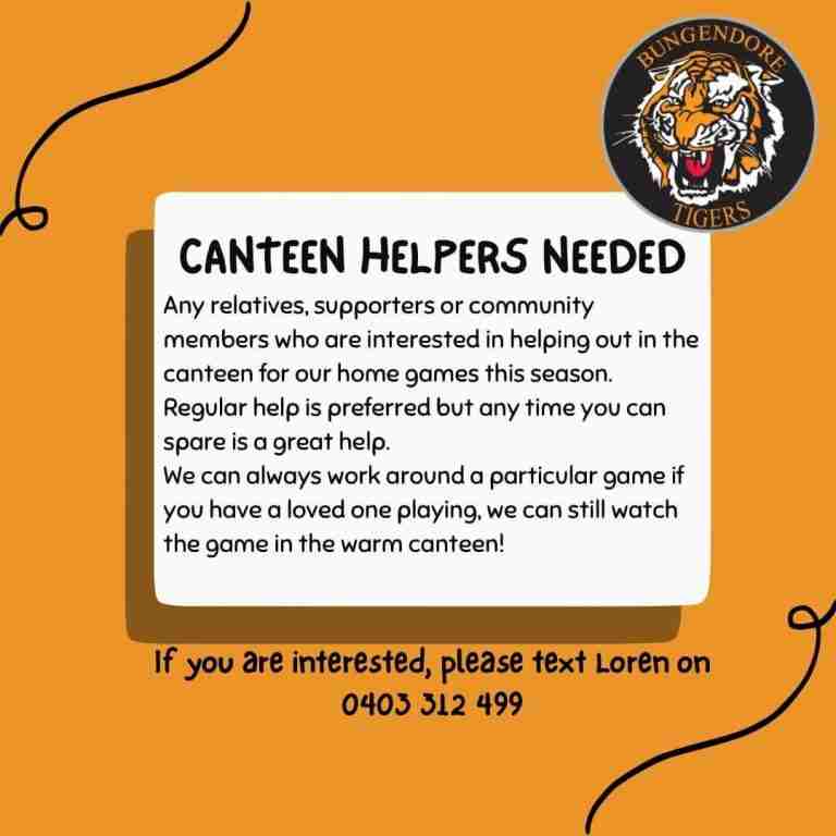 Read more about the article Seniors: 2024 canteen helpers needed