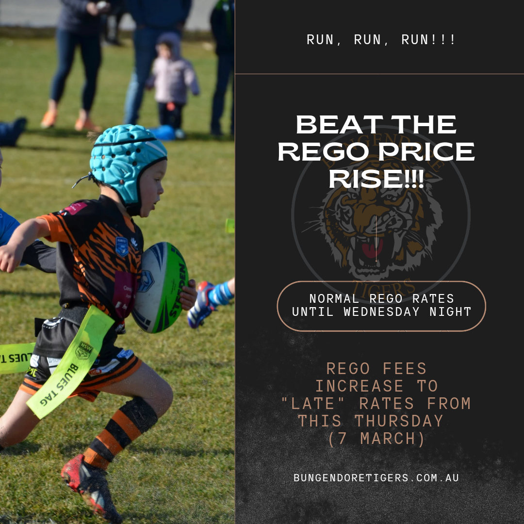 Read more about the article Juniors: Get those regos in! Beat the price rise!