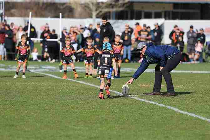 Read more about the article Juniors: U6s and U7s mini-footy at the Seniors GF
